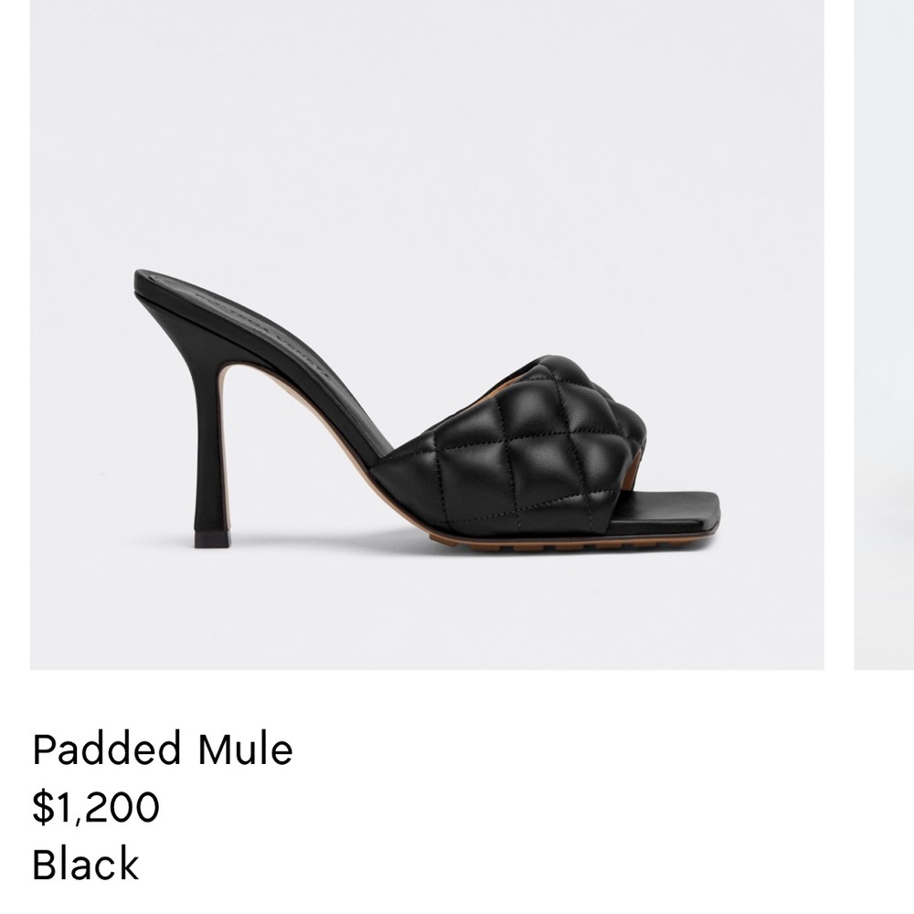 Brand New Bottega Veneta Padded Mule (black)